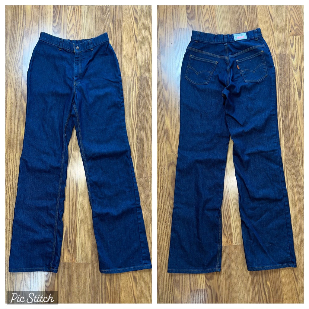 Fantastic Rare Vintage 1970s Levis No Front Pocket Jeans